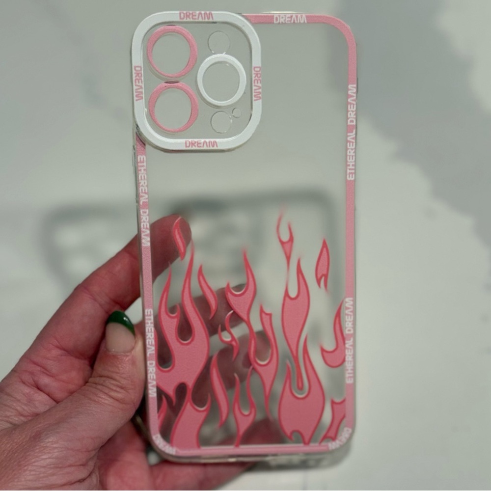 Ethereal Dream Pink Flame Phone Case